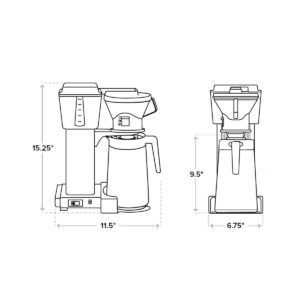 Technivorm Moccamaster KBT Thermal Carafe Brewer 79115 (Stone Grey) - Image 4