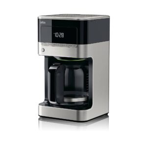 Braun BrewSense 12-Cup Digital Drip Coffee Maker (KF7150BK / Black & Stainless Steel)