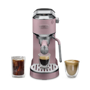 DeLonghi Dedica Duo Espresso Machine with Cold Brew EC890PK (Rosé)