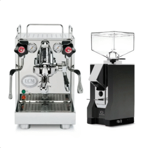 ECM Mechanika VI Slim Espresso Machine with Eureka Mignon Silenzio 55 Grinder (Black) Bundle